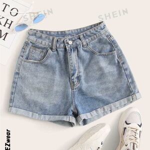 shein denim shorts size small